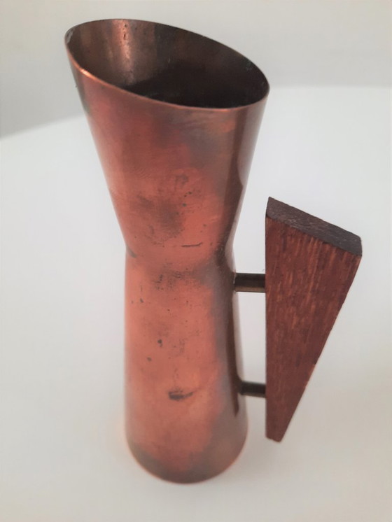 Image 1 of Set of three vintage copper Dahlmann vases
