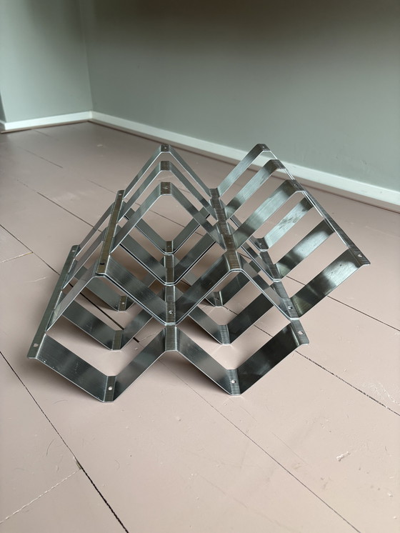 Image 1 of Portabottiglie in acciaio inox per 6 bottiglie