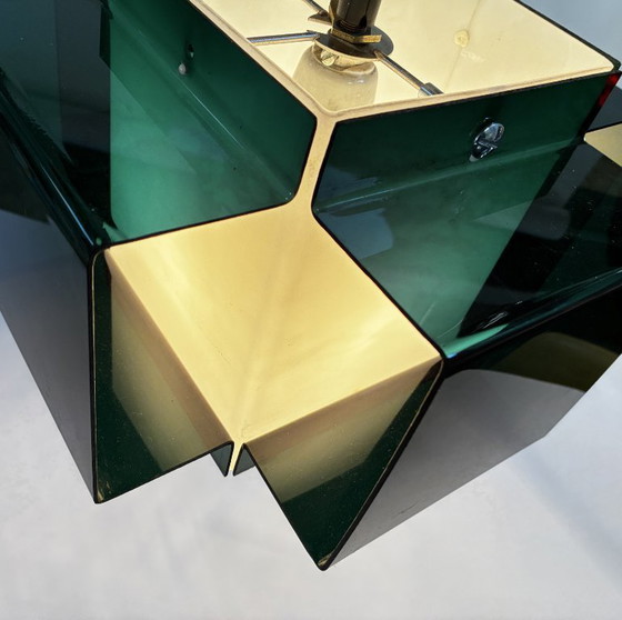 Image 1 of Suspension Space Age • Acrylique Bicolore • 1970