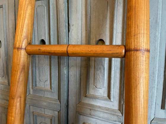 Escabeau de bibliothèque ancien du XIXe siècle, français – Objets déco, Wood (photo 5 of 11)