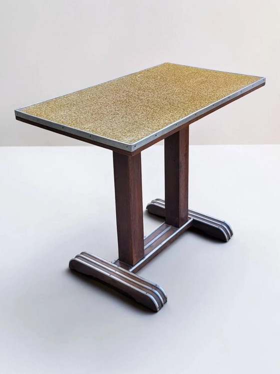 Tavolo da bistrò Art Déco – Tavoli da pranzo, Aluminium, Wood, Art Deco (photo 10 of 12)
