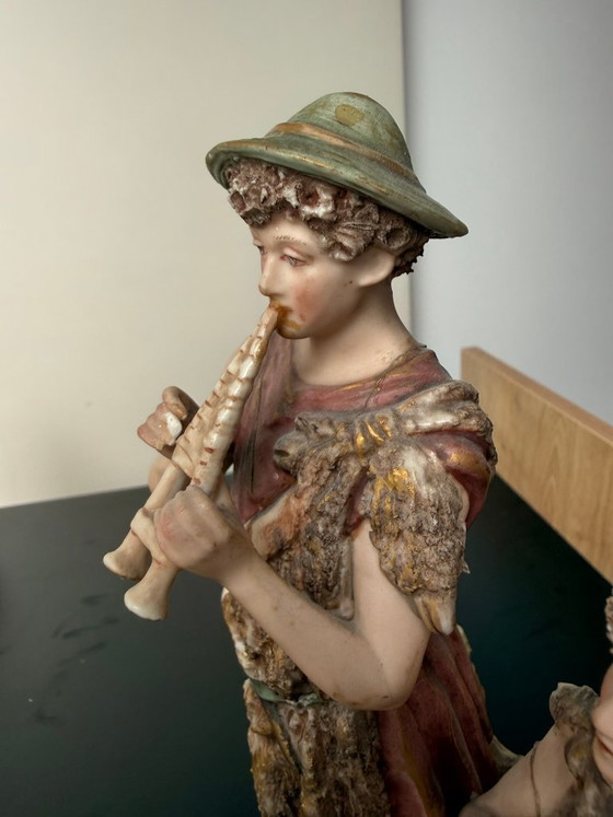 Un Auténtico Grupo Figural de Porcelana Antiguo Royal Dux Bohemia – Objetos decorativos, Porcelain (photo 10 of 12)