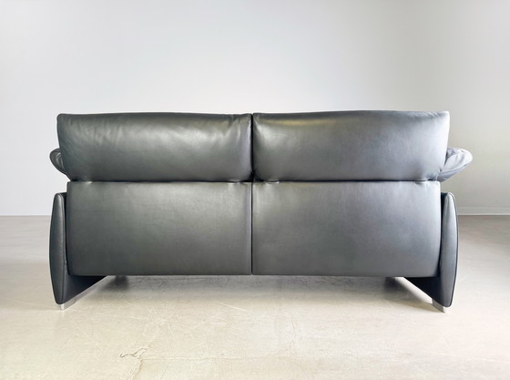 Image 1 of Divano originale De Sede DS 10/23 a due posti in pelle nera