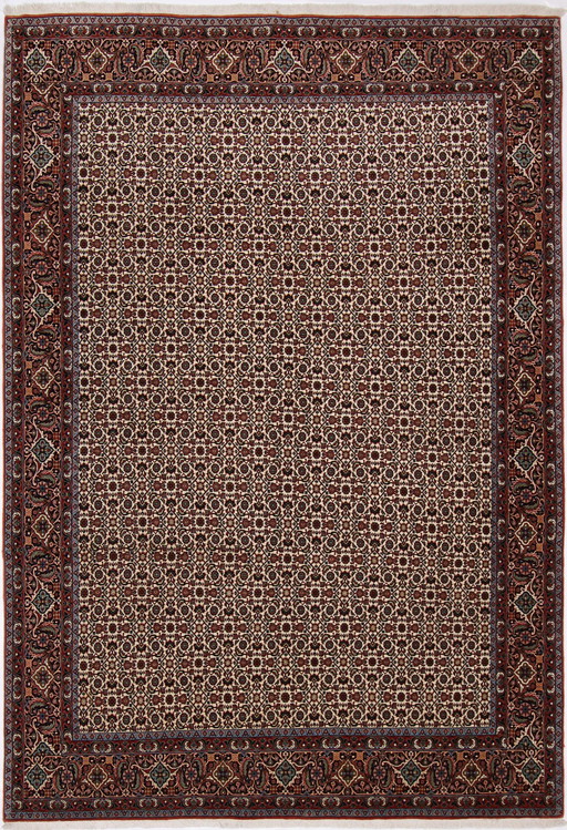Original Hand-Knotted Persian Rug Bidjar Takab Very Fine Knotted 301 X 204 Cm Top Condition
