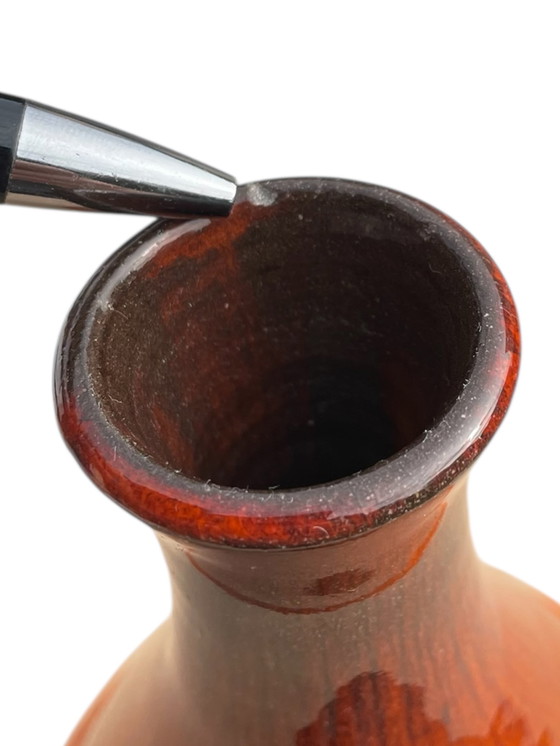 Image 1 of Inger Folmer-Larsen Kingo Ceramics Denemarken Fat-Lava Studio keramische vaas Jaren 70 Pop-Art Design