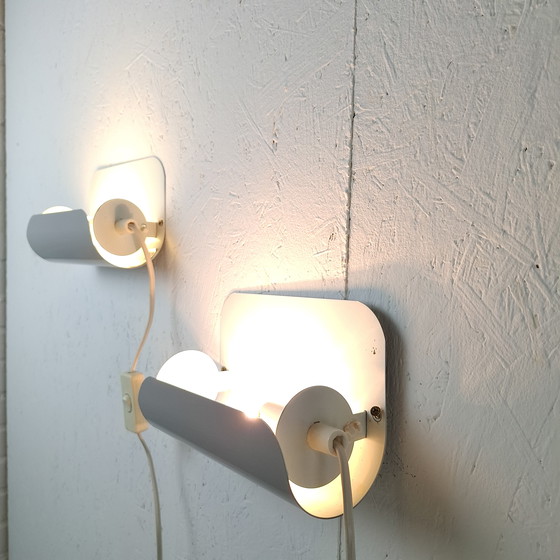 Image 1 of 2x vintage wandlamp Aneta Zweeds design