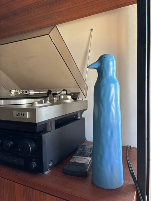 Vintage IKEA penguin sculpture ceramic by Katarina Brieditis