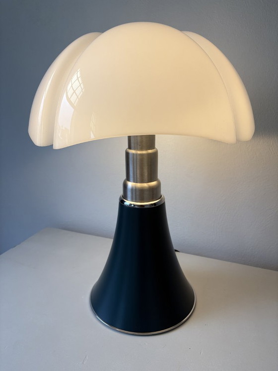 Neuer Martinelli Luce Pipistrello Mittelgrün/Blau – Tischlampen, Plexiglass, Brass (photo 3 of 11)