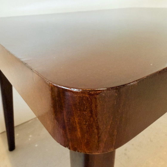 Image 1 of Halabala ausziehbarer Esstisch, Platte mit Schachbrettmuster