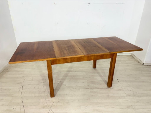 Table de salle à manger Art Déco / Table vintage 1928 / Table de cuisine extensible, noyer