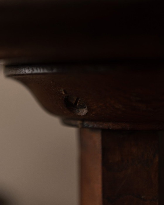 Image 1 of Vintage wooden plant table / column