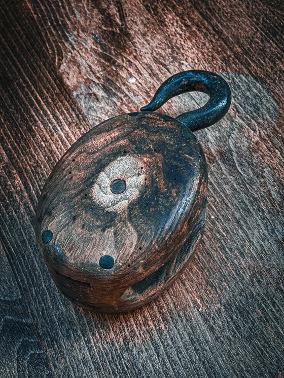 Image 1 of Puleggia antica per nave / Inizio XX secolo / Stile marittimo, industriale, country