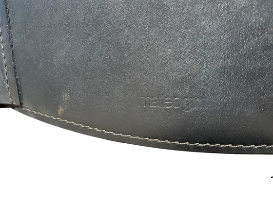 Image 1 of 6 schwarze Leder-Esszimmerstühle Carol von Carlo Bartoli für Matteo Grassi