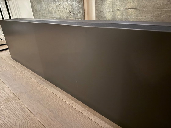 Image 1 of Hanging TV cabinet clic with fabric doors for sound