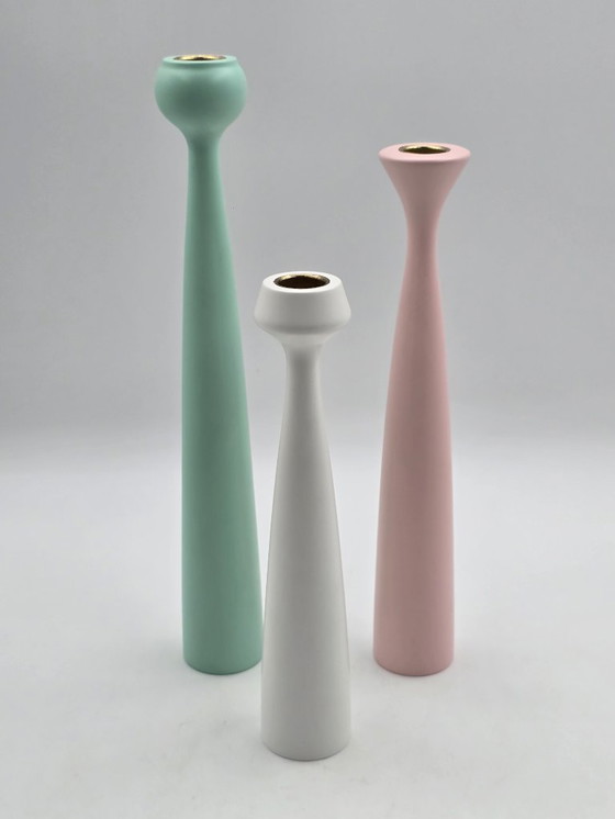 Image 1 of  Set of 3 candlesticks, Anders Nørgaard for Applicata