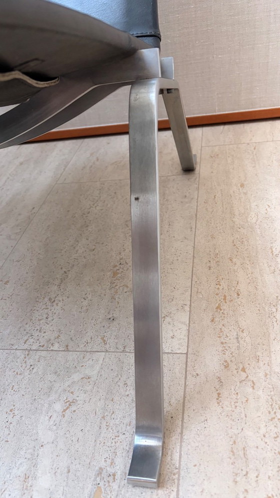 2 Poul Kjærholm PK22 fauteuils door Fritz Hansen – rvs (photo 8 of 10)