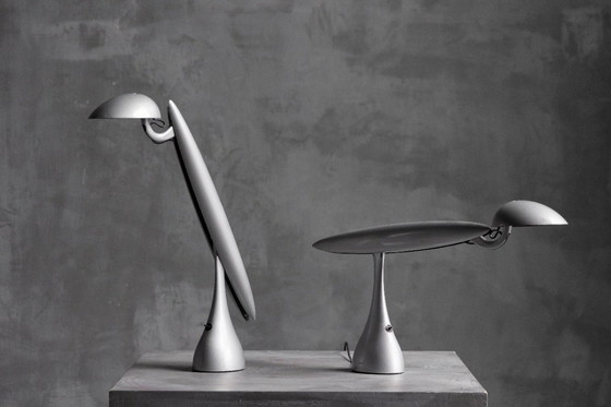 Image 1 of Lampade da scrivania postmoderne Heron di Isao Hosoe per Luxo, Norvegia, anni '90