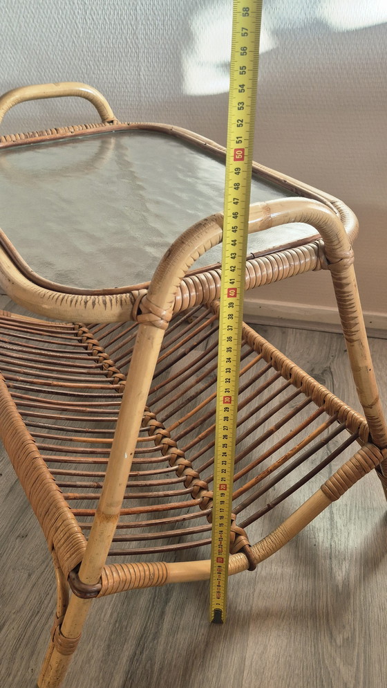 Image 1 of Set da salotto vintage in bambù Rohé Noordwolde