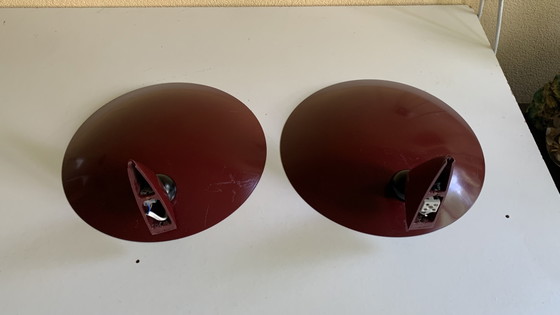 Image 1 of Two Vintage Herda Memphis Style wall lamps with bayonet fitting
