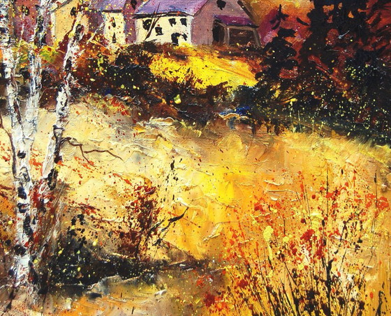 Ricchi colori autunnali – R. Ladent, Dipinti e disegni, Canvas (photo 3 of 5)
