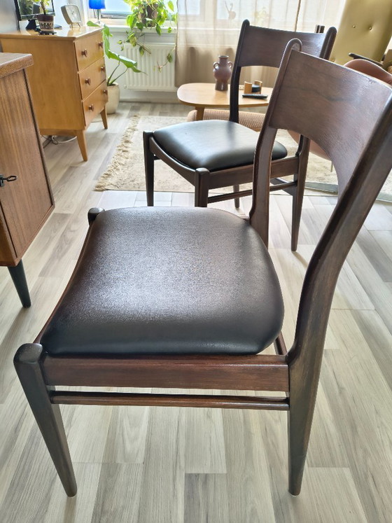 Image 1 of 2 Vintage Deense Design Stoelen – Jaren 60 Mid-Century