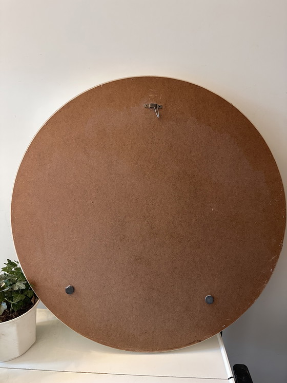 Image 1 of Jaren 70 spiegel met witte rand