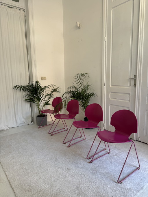 4 taburetes vintage Fritz Hansen 1987