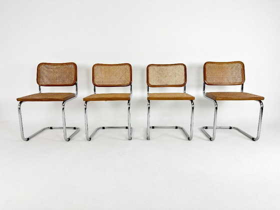 Image 1 of Set van 4 vintage Cesca designstoelen