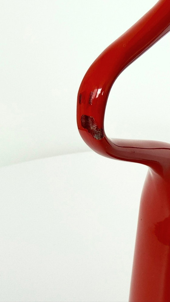 Image 1 of Red and black 'Tango' candlesticks designed by Mikaela Dörfel for Menu Denmark