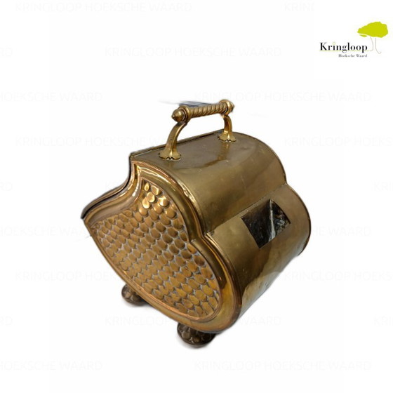 Image 1 of Recipiente para turba / carbón de cobre / bronce antiguo