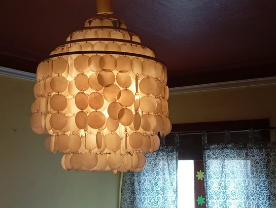 Image 1 of Beautiful Verner Panton pendant lamp, model "Fun1DM" from 1960
