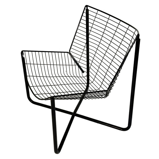 Image 1 of Niels Gammelgaard - IKEA - Draadstoel - Jarpen - Zwart - Jaren 80 - Origineel, eerste editie!