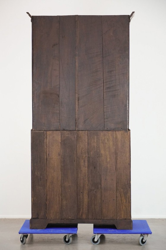 Image 1 of Antiek Engels 18e-eeuws bureau/secretaire met opstand/boekenkast