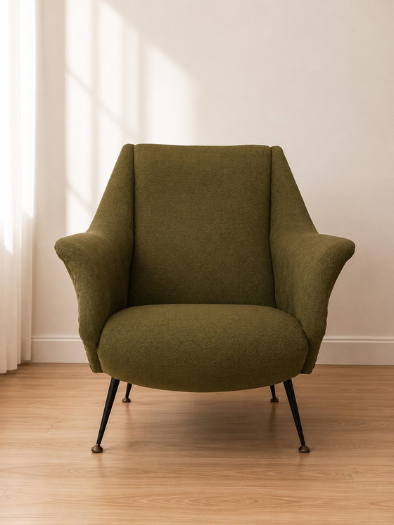 Image 1 of Ein Paar Gigi Radica Sessel für Minotti, 1950er Jahre