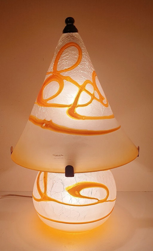 Vintage Simais handmade mushroom table lamp