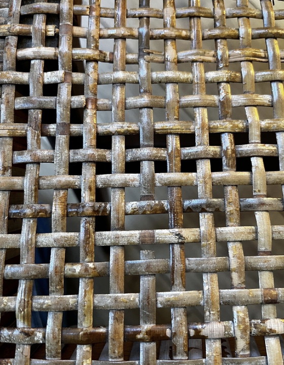 Mid-Century teakhouten stoel – Fauteuils, Rattan, Wood (photo 7 of 8)