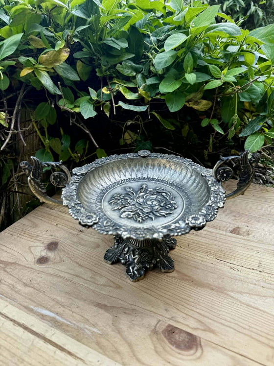 Silver centrepiece from the Art Nouveau period. – Crockery, Metal (photo 13 of 15)