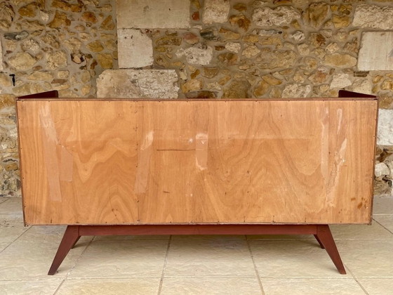 Image 1 of Mid-Century, Ash and Mahogany Sideboard 1950s