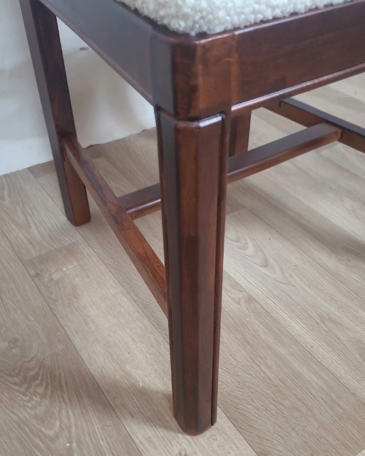 Vintage Stuhl 70/80s Neu gepolstert Steinbock