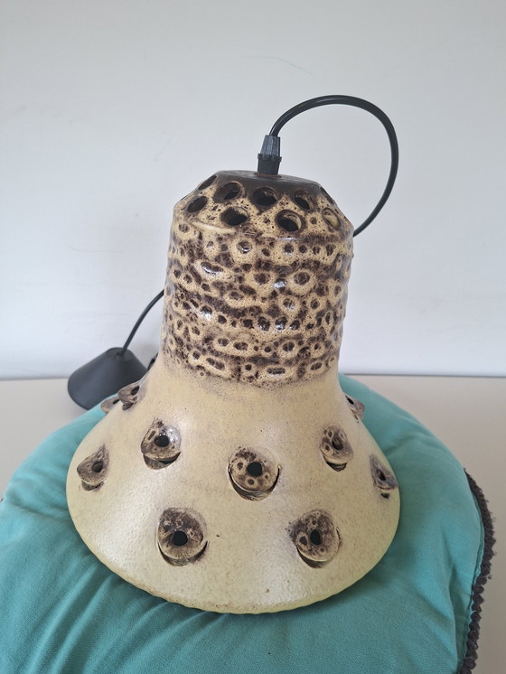 Image 1 of Vintage Swedish Boho hippie lamp with owl