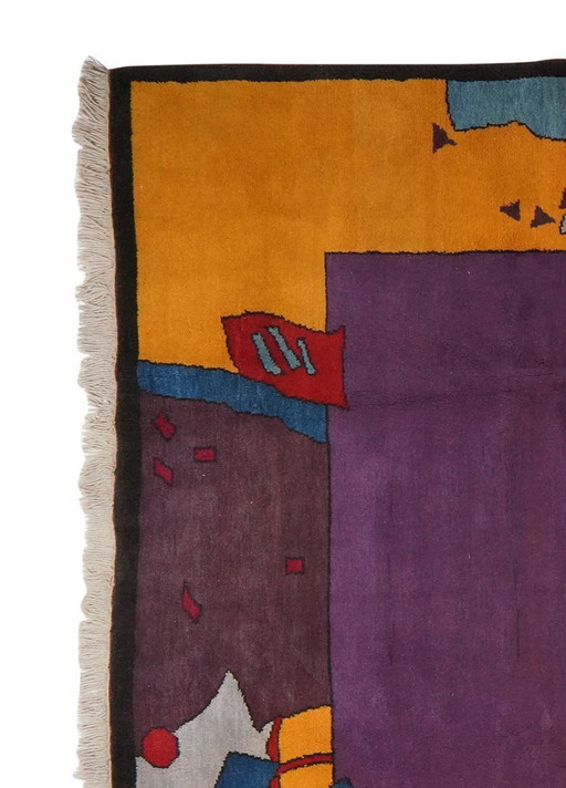 Handmade Vintage Turkish Konya Rug 291x203 cm