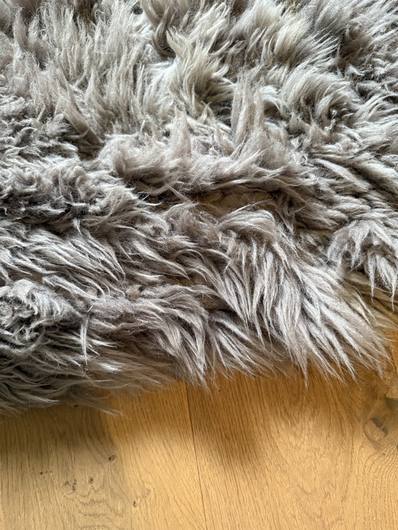 Image 1 of 70s style schapenwollen kleed (grootte 205x310)