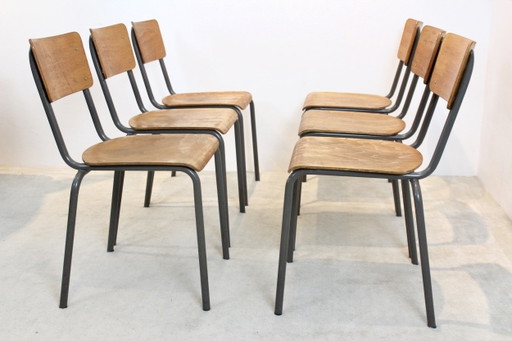 Dutch Design Industrial Plywood Chairs