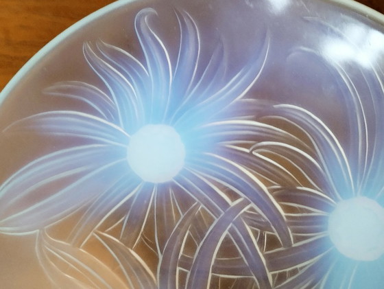 Image 1 of Opalescent Art Deco bowl by Edmond Etling.
