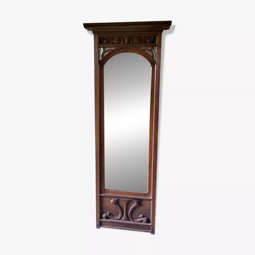 Mirror woodwork / Art Nouveau / Mahogany