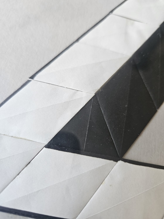Image 1 of Unique Origami Tessellation – Framed Penrose Triangle (Signed)