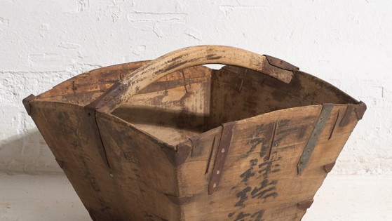 Small antique oriental basket (c.1900) #39 – Decorative Objects (photo 3 of 16)