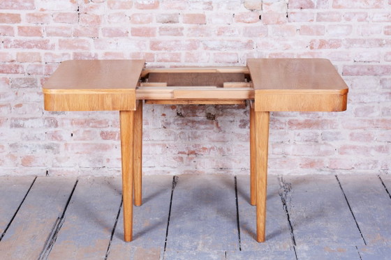 Extendable Art Deco Dining Table, by Jindřich Halabala, UP Závody, Czech, 1940s – Wood (photo 11 of 21)
