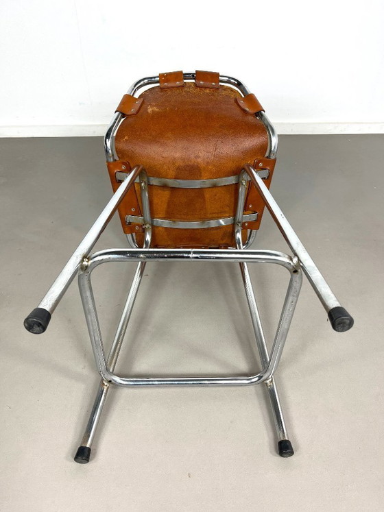 Image 1 of Taburete bajo de bar Les Arcs de mediados de siglo, diseñado por Charlotte Perriand, Francia, 60.