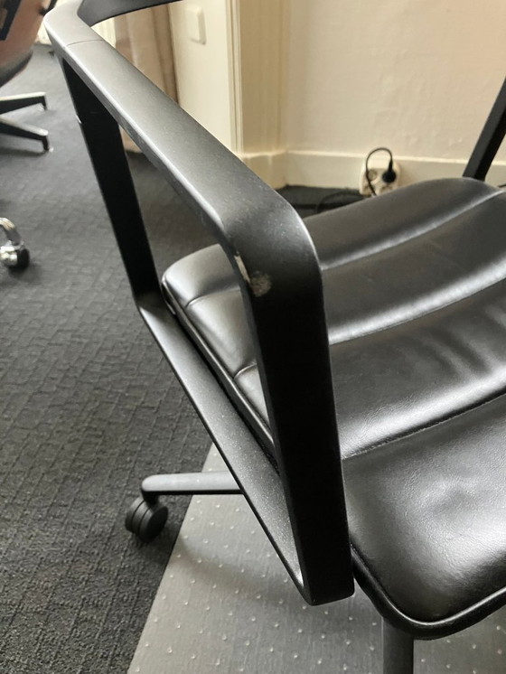 Image 1 of 10x Vipp 452 Chaise pivotante à roulettes Noir/Roulettes